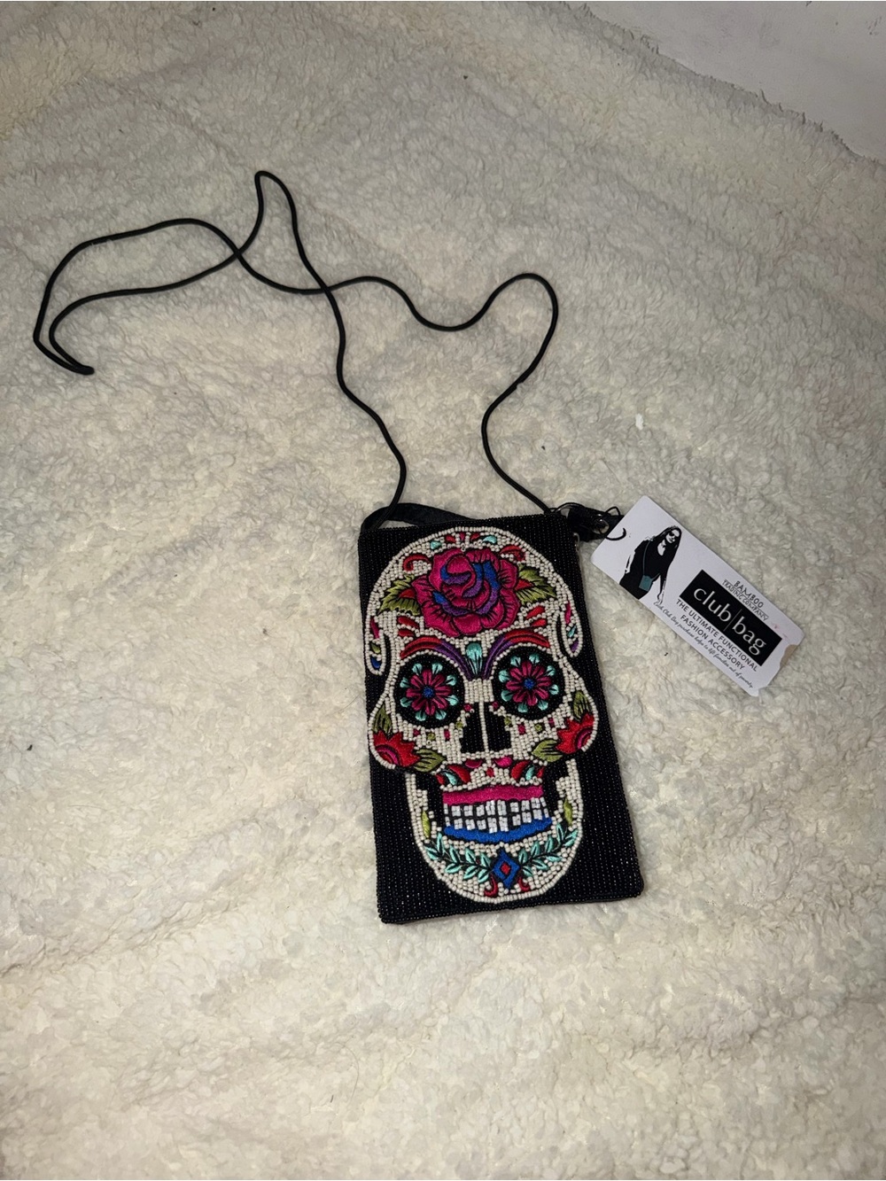 Bamboo Traders Black Slim Crossbody Phone Pouch